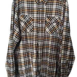 Rocawear Plaid snap front classic relaxed closet staple size 2XLarge